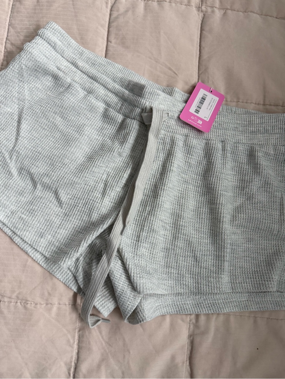 Edikted Waffle Knit Women's Shorts - Heather Gray